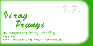 virag prunyi business card